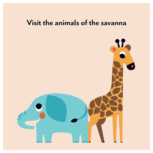 【现货】英文原版 【立体书】野生动物 Bookscape Board Books: Wild Animals   儿童趣味英语 动物启蒙早教 0岁以上 正版进口 - 图0