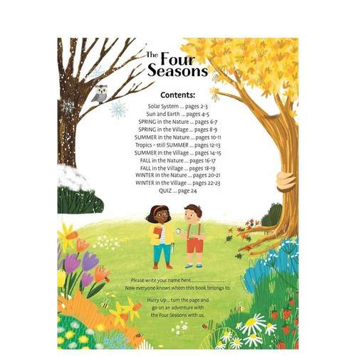 【预售】【300+张贴纸书】四季 【Deluxe Sticker Books】The Four Seasons 11个场景  英文儿童趣味互动游戏绘本 进口童书 - 图0