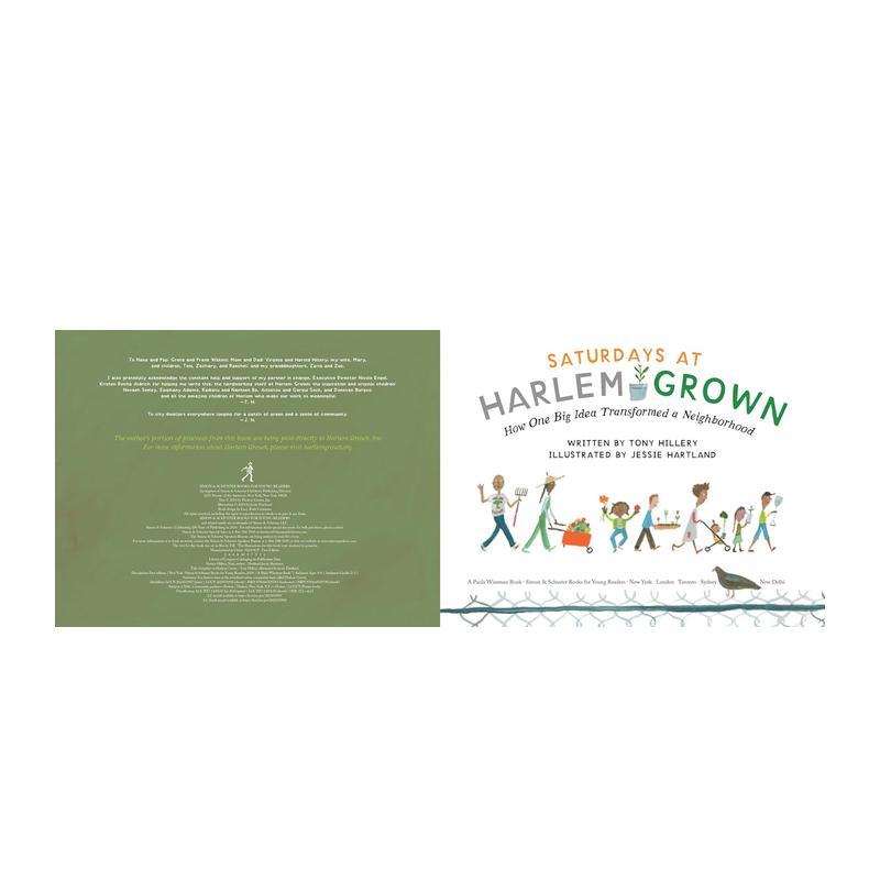 【预售】哈莱姆花园的周六 【Harlem Grown】Saturdays at Harlem Grown 英文儿童插画故事绘本 进口童书 - 图0