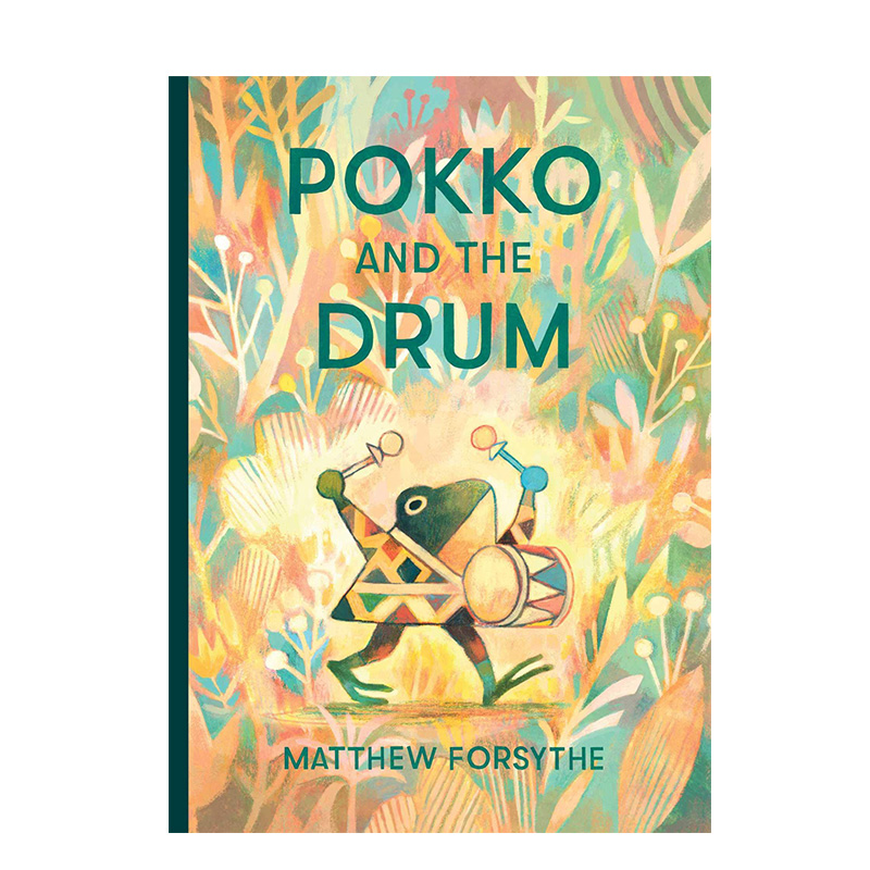 【现货】青蛙与鼓 Pokko and the Drum Pokko精装绘本插画家Matthew Forsythe英文原版【善优童书】-图0