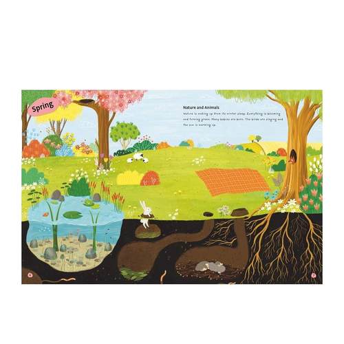 【预售】【300+张贴纸书】四季 【Deluxe Sticker Books】The Four Seasons 11个场景  英文儿童趣味互动游戏绘本 进口童书 - 图3
