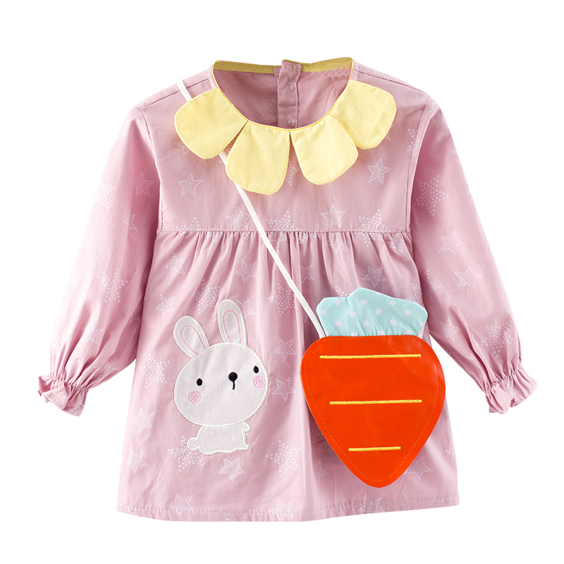 Cute Baby Story Cartoon Pure Cotton Eating Waterproof and Anti-Dirty