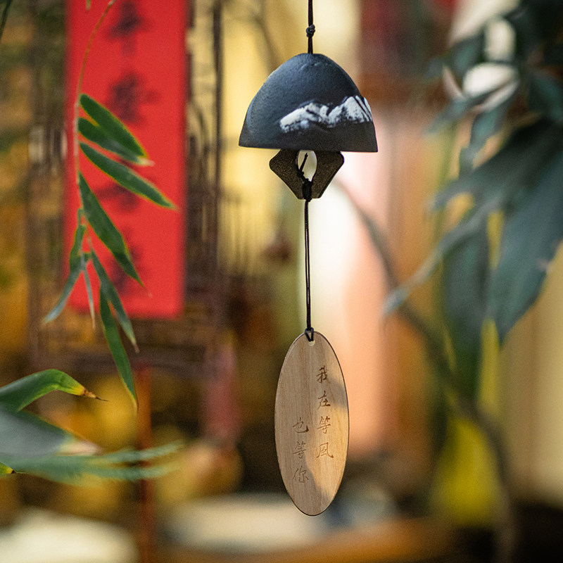 户外风铃挂件古风阳台庭院挂饰铸铁铃铛摆件悬挂吊饰院子造景装饰,淘宝优惠券,粉丝福利购,淘宝优惠卷