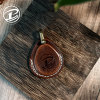 BehfxySiyun hand-stitched cowhide key bag induction keychain small pendant genuine leather mini access card holder
