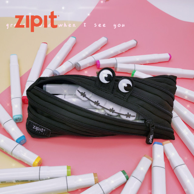 ZIPIT Monster Pencil Case for Kids, Pencil Pouch for School, Pencil Bag for  Boys and Girls (Orange)