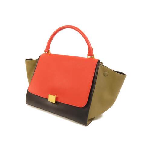 中古Celine赛琳女包A级95新Shoulder bag肩包牛皮斜挎包黑色正品 - 图1
