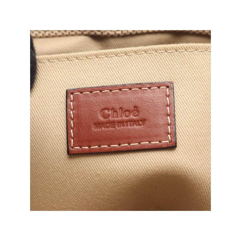 中古Chloe克洛伊女包B级9新WoodyWoody帆布托特包浅褐色,淘宝优惠券,粉丝福利购,淘宝优惠卷