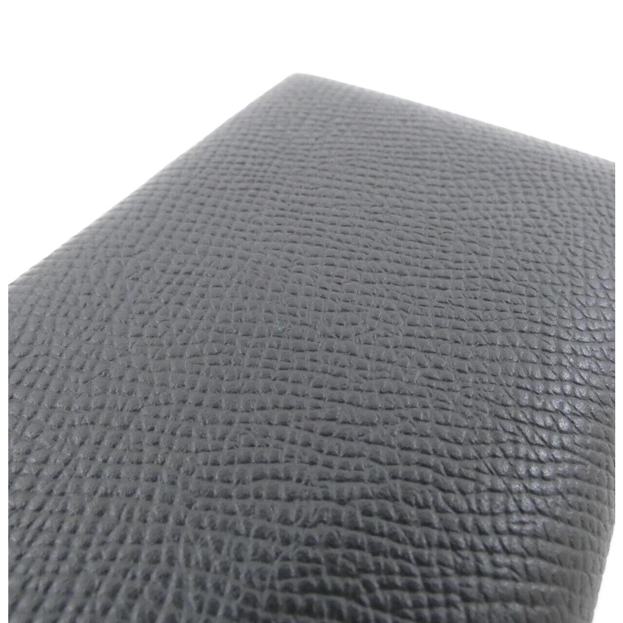 中古Hermes爱马仕A级95新Calvi卡包044164CK黑色 E皮高级BRANDOFF - 图0