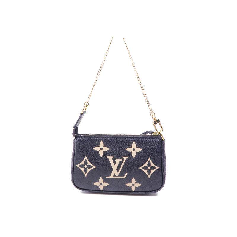 中古LV路易威登女包A级95新accessory pouch配件袋牛皮手提包黑色,淘宝优惠券,粉丝福利购,淘宝优惠卷