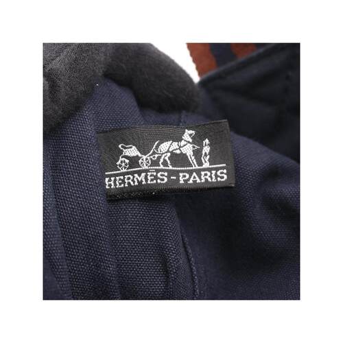 日本中古二奢Hermes爱马仕女包B级9新totebag帆布手提托特包正品 - 图2