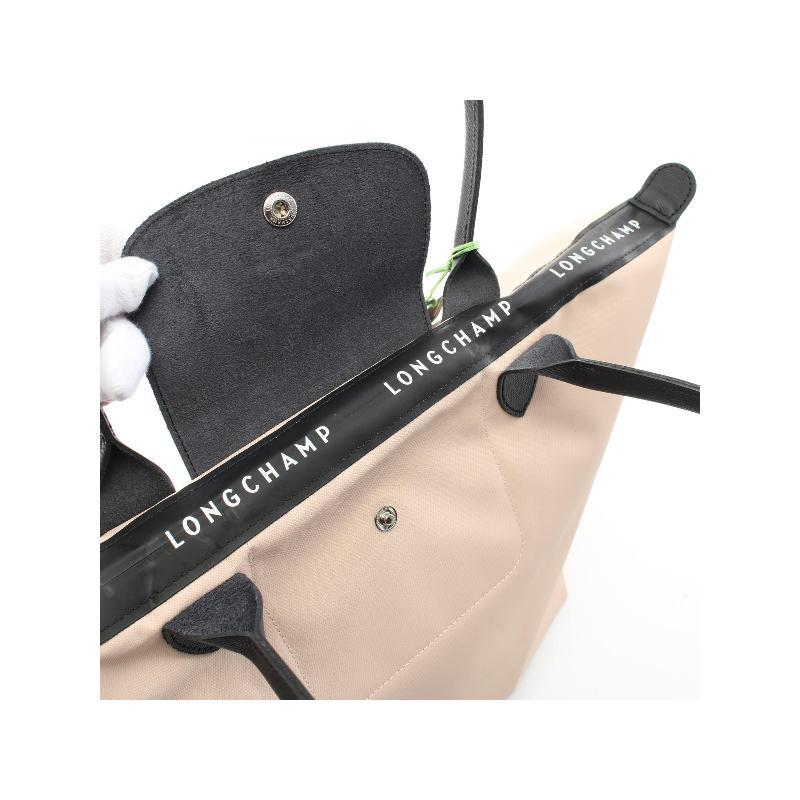 中古Longchamp珑骧女包S级99新Le Pliage帆布托特包粉色BRANDOFF - 图3