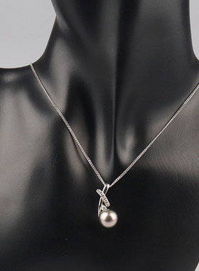 中古TASAKI塔思琦珍珠钻石项链