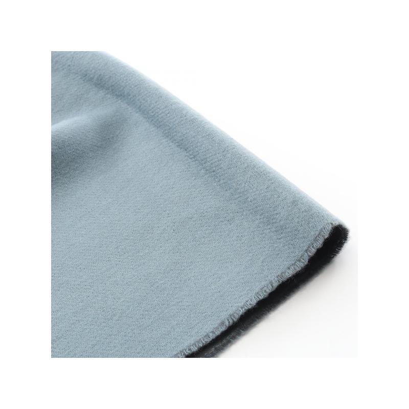 中古Hermes爱马仕男A级95新Scarf围巾羊毛围巾/丝巾绿色 - 图1