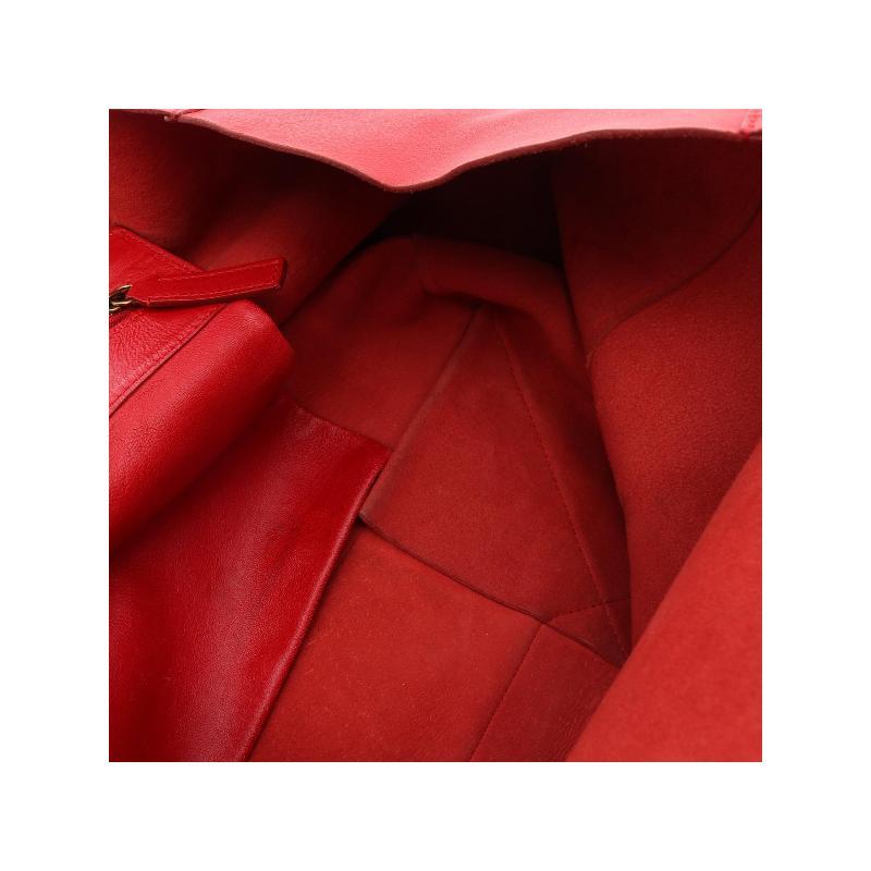 中古Celine赛琳女包B级9新Tote Bag托特包牛皮托特包红色BRANDOFF - 图3