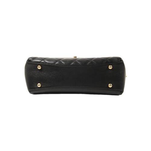 中古Chanel香奈儿女包B级9新shoulder bag斜挎包羊皮斜挎包黑色 - 图2