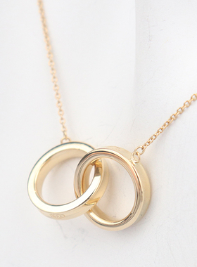 中古「95新」TIFFANY蒂芙尼1837双环750黄金425cm60011480时尚