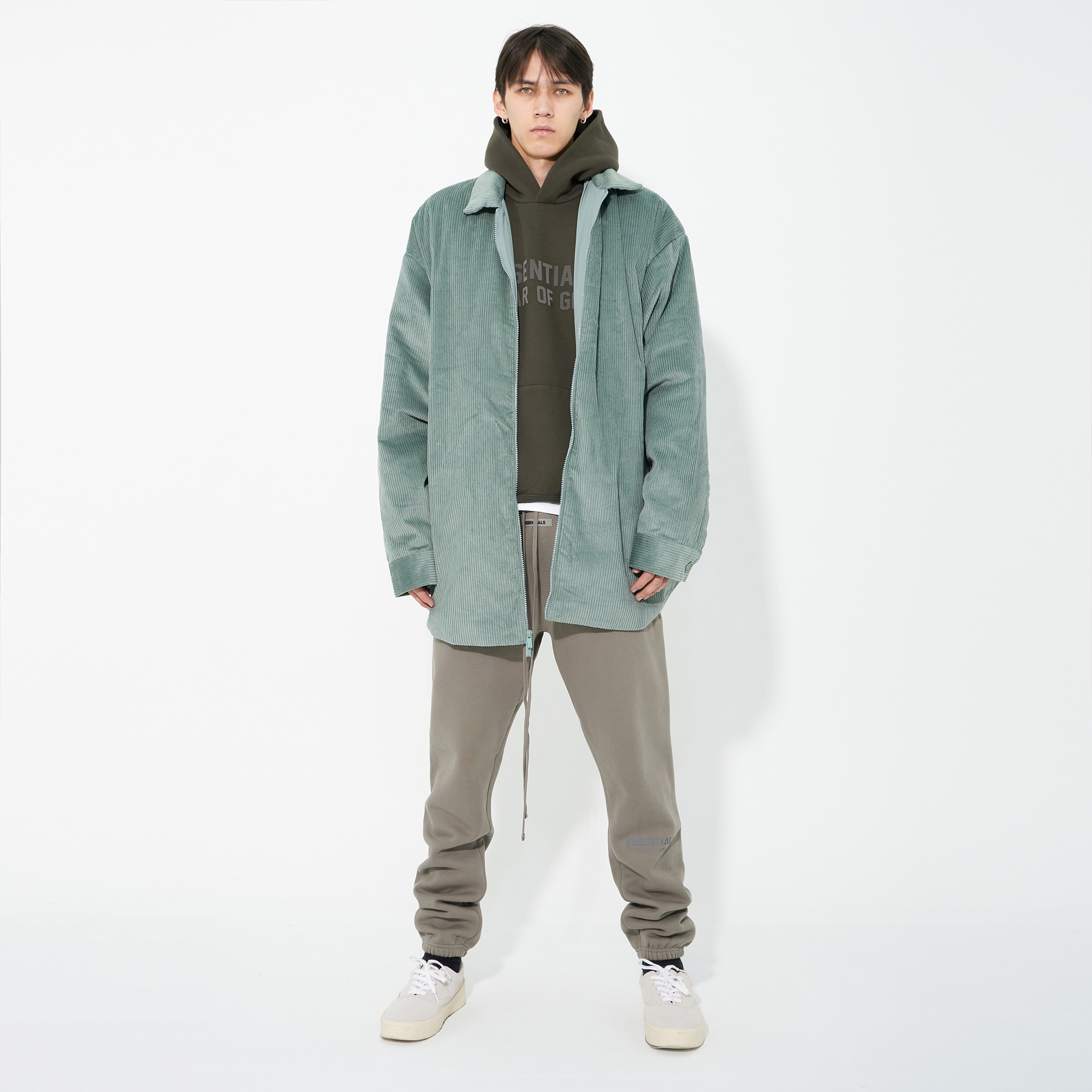 Fear Of God Essentials 23FW 秋冬简约百搭高街灯芯绒棉服外套男