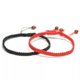 Плетеный браслет из красной нити, аксессуар, 50м