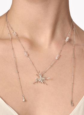 BOONEE幻影系列熔岩蝴蝶清透宝石长款项链女高级感轻奢小众毛衣链