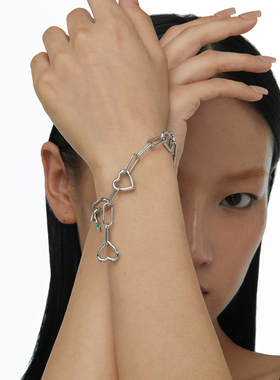 BOONEE爱心节式环扣手链