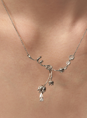 【新品】BOONEE秘境花园系列露珠铃兰吊坠项链女款轻奢小众锁骨链