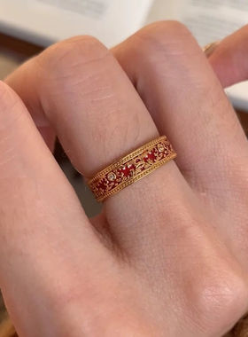 「楼兰若梦」红色滴釉花