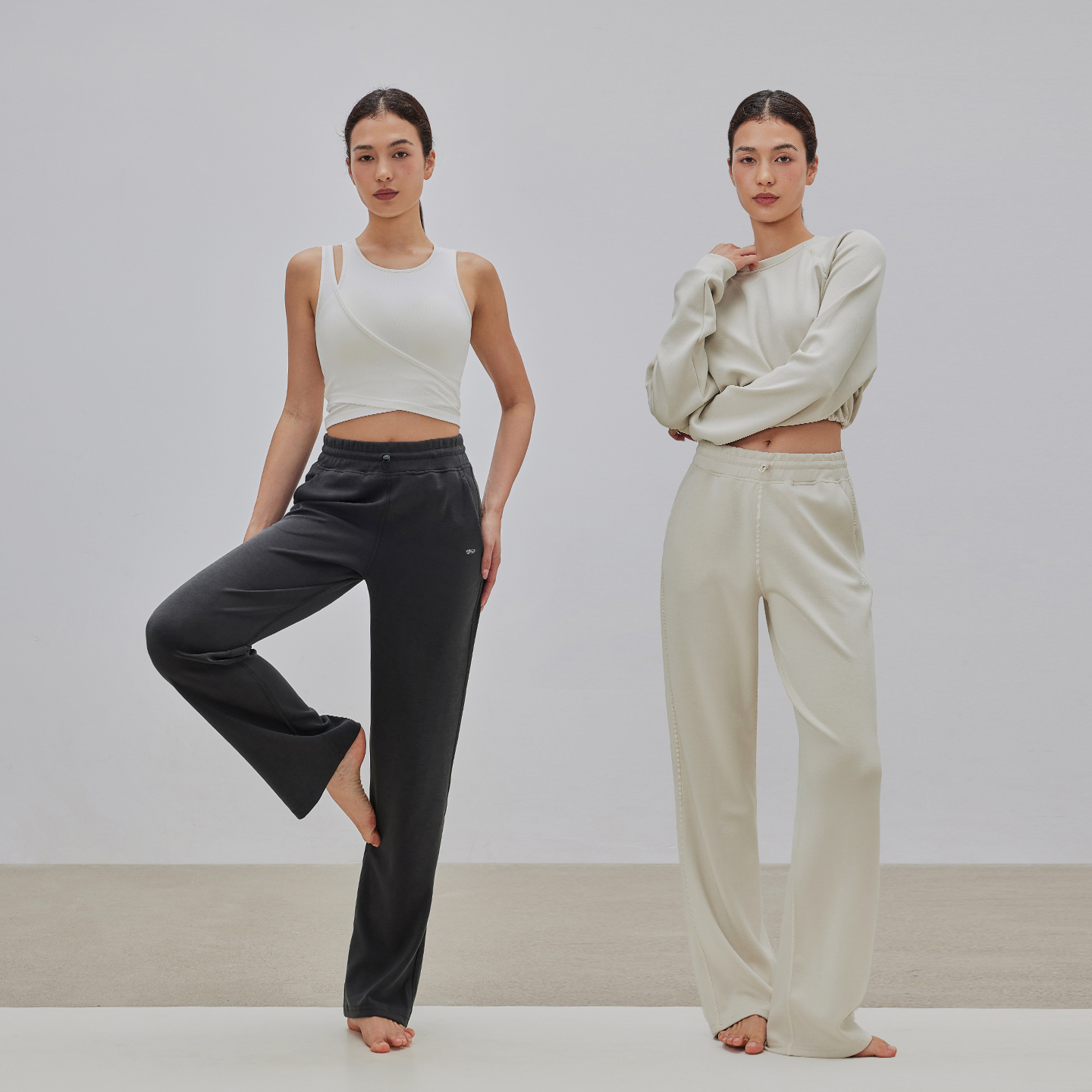 gigt极吉直筒瑜伽裤女新款高腰显瘦休闲运动裤外穿跑步训练健身裤 - 图3