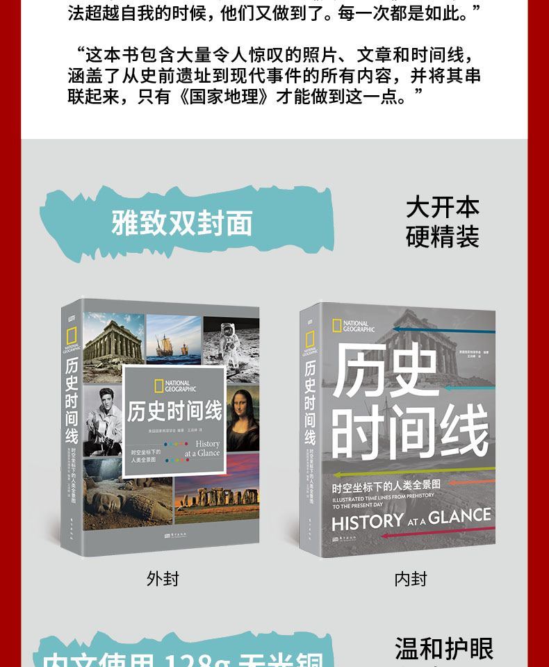 历史时间线 时空坐标下的人类全景图 美国地理学会编著 从史前到今日世界跨越数百万年呈现综合立体的史观正版 - 图2