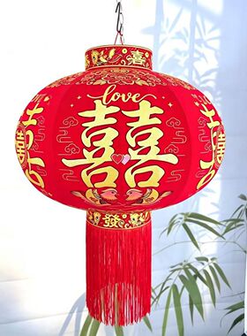 结婚喜字新款红灯笼大门