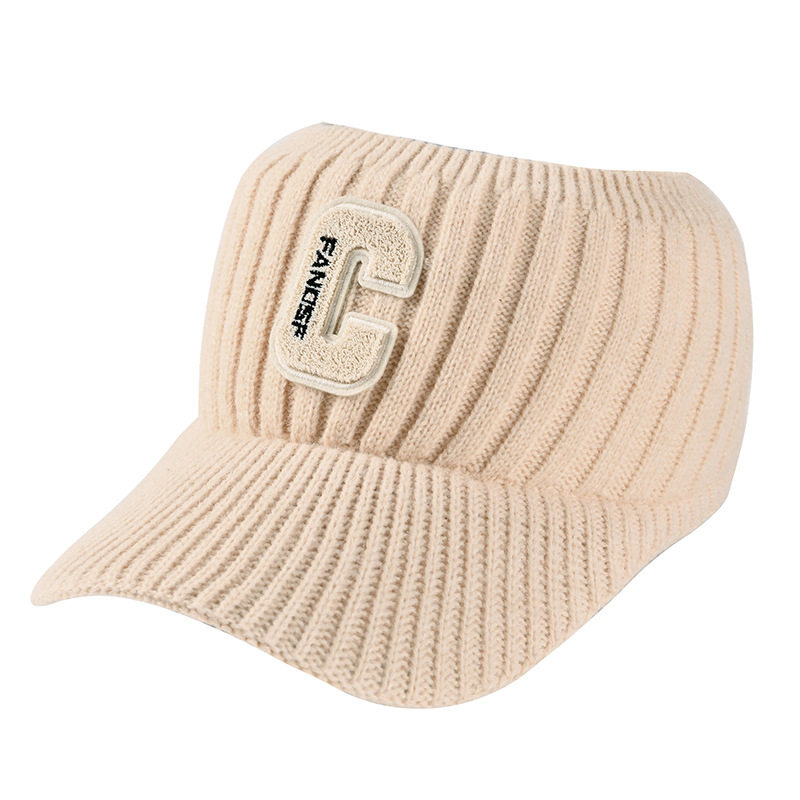 2025新款空顶针织毛线帽女秋冬户外鸭舌帽可扎马尾棒球帽运动加绒,淘宝优惠券,粉丝福利购,淘宝优惠卷