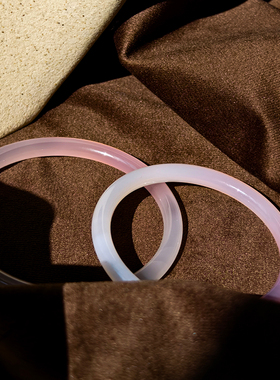 天然粉黛玉髓手镯可以挑选下单