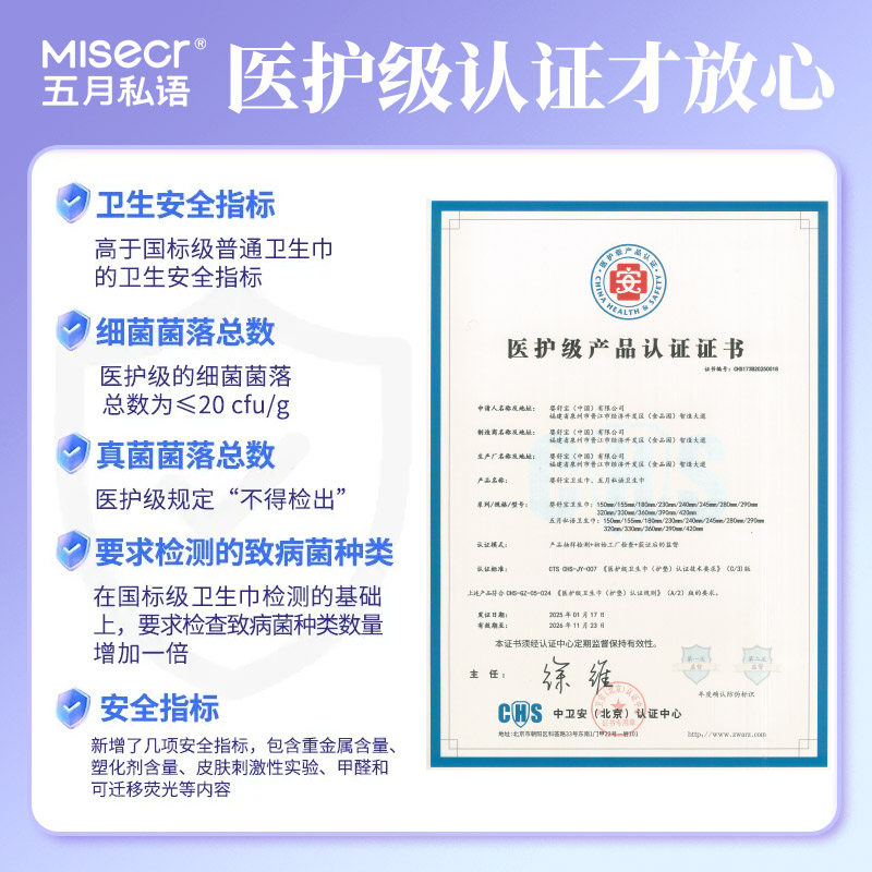 五月私语乳酸超薄迷你卫生巾护垫带护翼生理期医护级姨妈巾180mm,淘宝优惠券,粉丝福利购,淘宝优惠卷