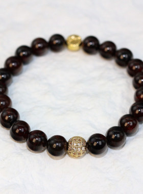 GinaKimKR天然石榴石手串手链