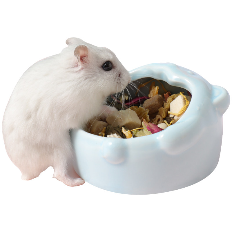 仓鼠陶瓷食盆厚重防翻食盒金丝熊专用吃饭的碗粮食盘子生活用品,淘宝优惠券,粉丝福利购,淘宝优惠卷