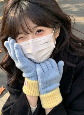 手套女生秋冬季新款防寒保暖加厚