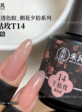 WF未风26年美甲店专用透色胶朝花夕拾系列网红百搭打底显白甲油胶