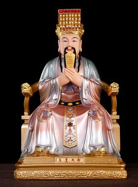 百轩树脂手工铜彩玉帝王母娘娘