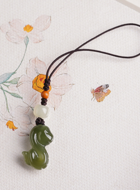 若慕男女和田玉轻奢手机链