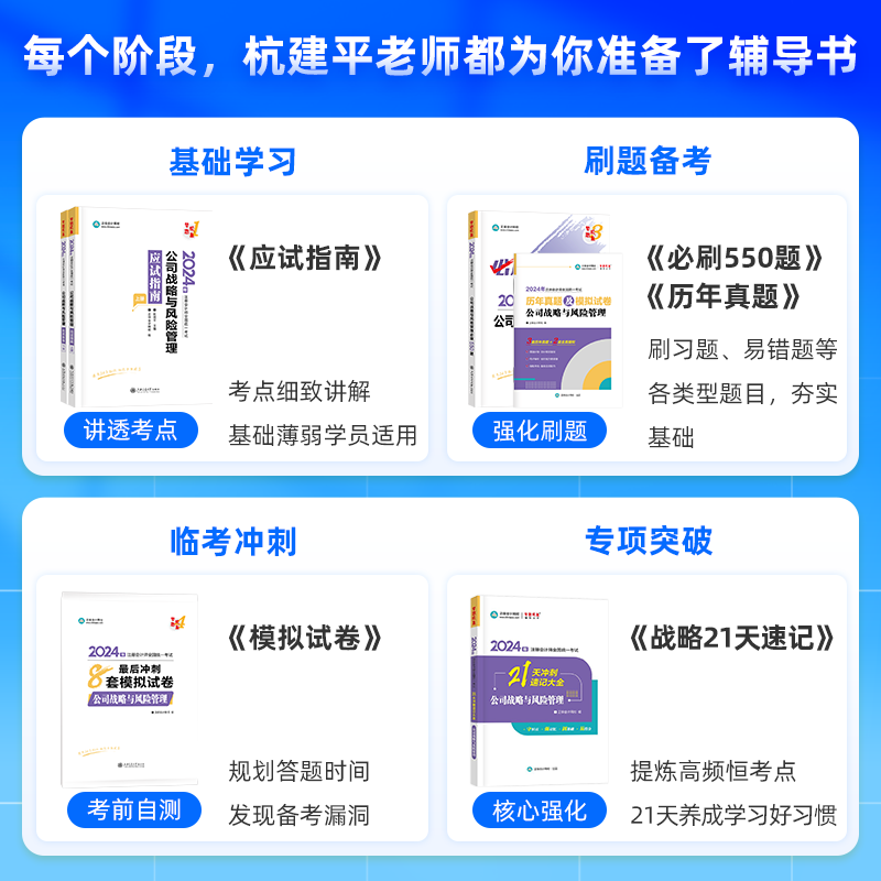 现货速发 正保会计网校cpa2024教材注册会计师考试公司战略与风险管理应试指南必刷550题8套模拟试卷速记大全刷历年真题 - 图0