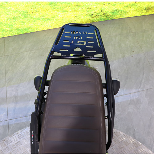 适用雅马哈GT150后货架JYM150-8A尾箱架后扶手边包支架侧包边皮包 - 图0