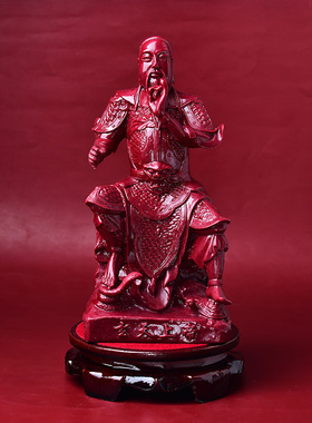 朱砂玄天上帝摆件玄真武大帝神像玄武祖师爷家居客厅摆放创意装饰