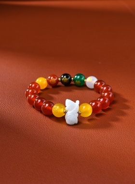 属鼠吉祥佩戴物淘运灵阁五岳四神喜合吉祥宏手链男女2026年生肖鼠