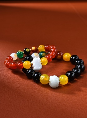 属猪吉祥佩戴物淘运灵阁五岳四神喜合吉祥宏手链男女2026年生肖猪