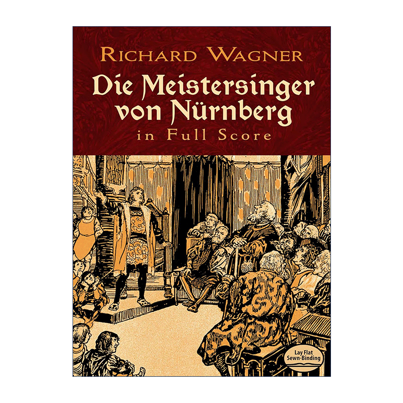 英文原版 Die Meistersinger von Nürnberg in Full Score Dover Opera Scores 理查德·瓦格纳歌剧纽伦堡的名歌手全谱 - 图0