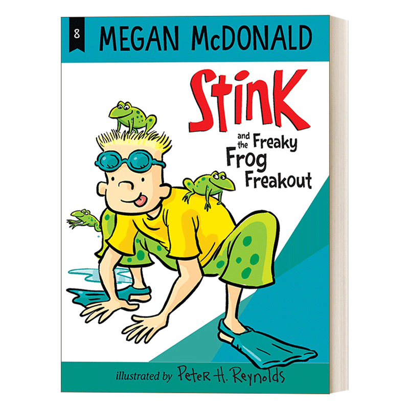 英文原版 Stink and the Freaky Frog Freakout 臭小子斯汀克系列08 斯汀克和变异青蛙 儿童中级读物 章节桥梁书 英文版 进口书籍 - 图0
