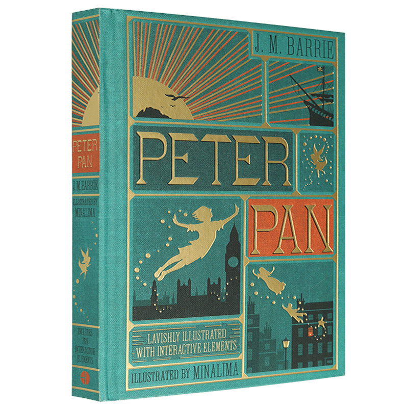 正版 小飞侠彼得潘 英文原版 精装立体书 Peter Pan 儿童文学经典之作 pop up book 全英文版小说书籍 精装进口英语书