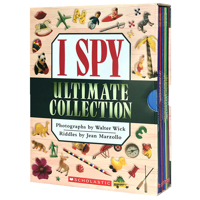 I Spy Ultimate Collection 视觉大发现10册合集 英文原版绘本 开发大脑益智游戏 Scholastic 英文版 进口原版英语书籍 - 图0