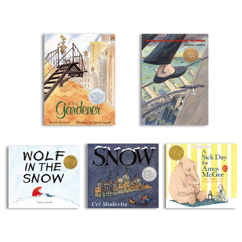 英文原版 Caldecott Award Winning 10Book Pack获凯迪克大奖的10本套装儿童图画故事趣味英语阅读启蒙儿童绘本书籍-图0