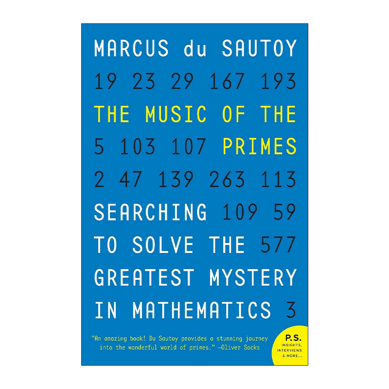英文原版 The Music of the Primes 悠扬的素数 二百年数学绝唱黎曼假设 牛津大学数学教授Marcus du Sautoy 进口英语原版书籍 - 图0