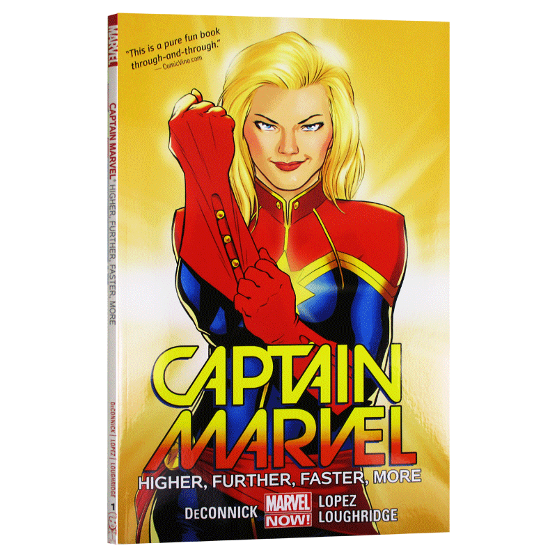 漫威漫画惊奇队长1英文原版 Captain Marvel Volume 1英文版进口原版英语书籍 Marvel Comics-图0